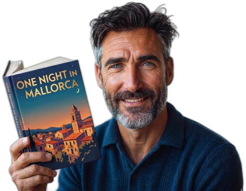 Published author holding a finished hardcover book
